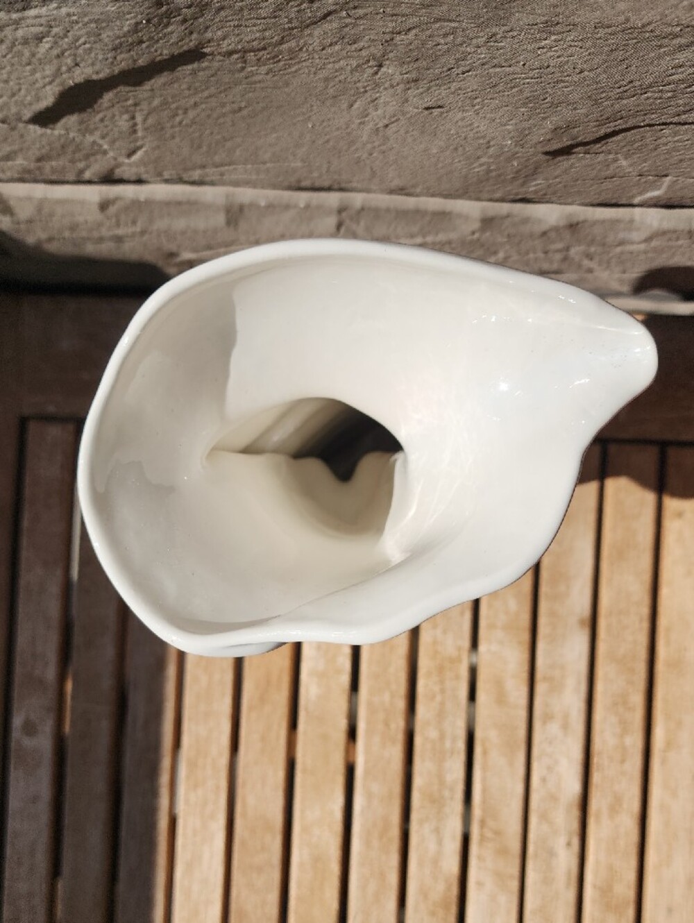 Vintage White Ceramic Calla Lily Vase - Picture 3 of 6